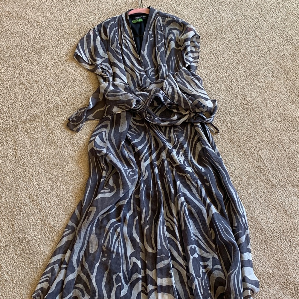 Nine West wrap fit and flare dress